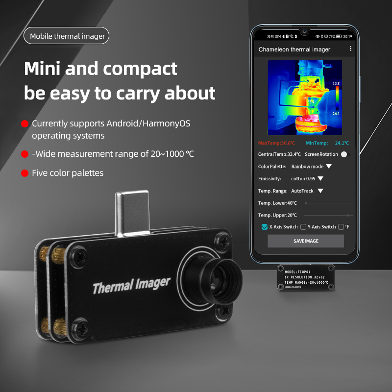 Imageur thermique TIOP01, Visi - Tiop01 Thermal Camera avis et prix